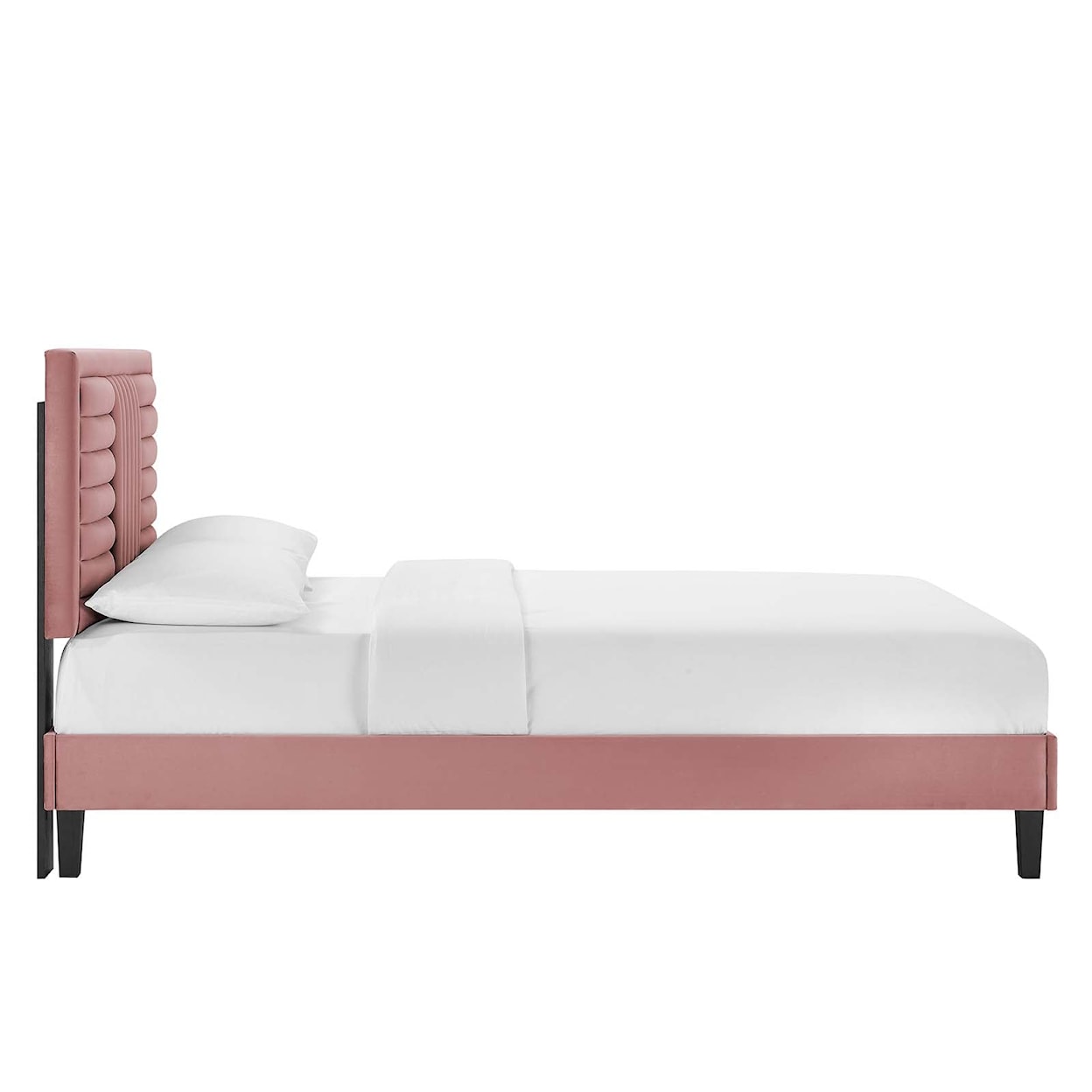 Modway Sofia Sofia Channel Velvet Twin Platform Bed