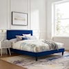 Modway Yasmine Yasmine Channel Velvet Full Platform Bed