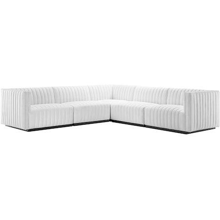 Fabric 5-Piece L-Shaped Sectional