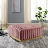 Modway Conjure Velvet Ottoman