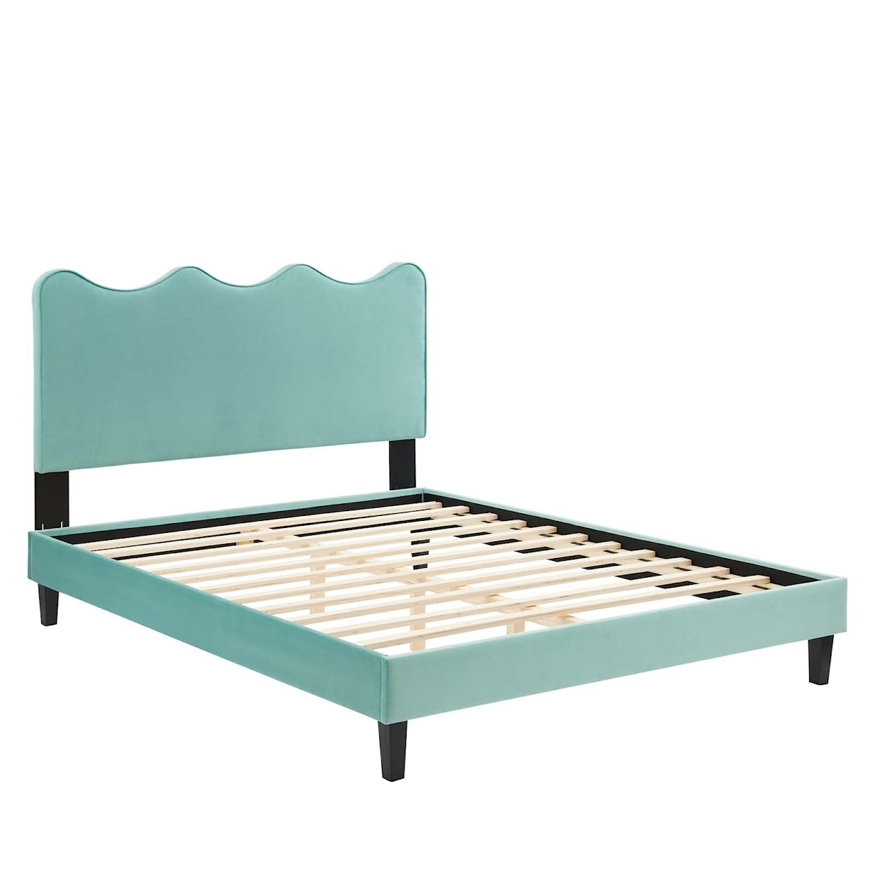 Modway Current Current Velvet Twin Platform Bed