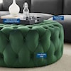 Modway Amour Amour Button Large Round Velvet Ottoman