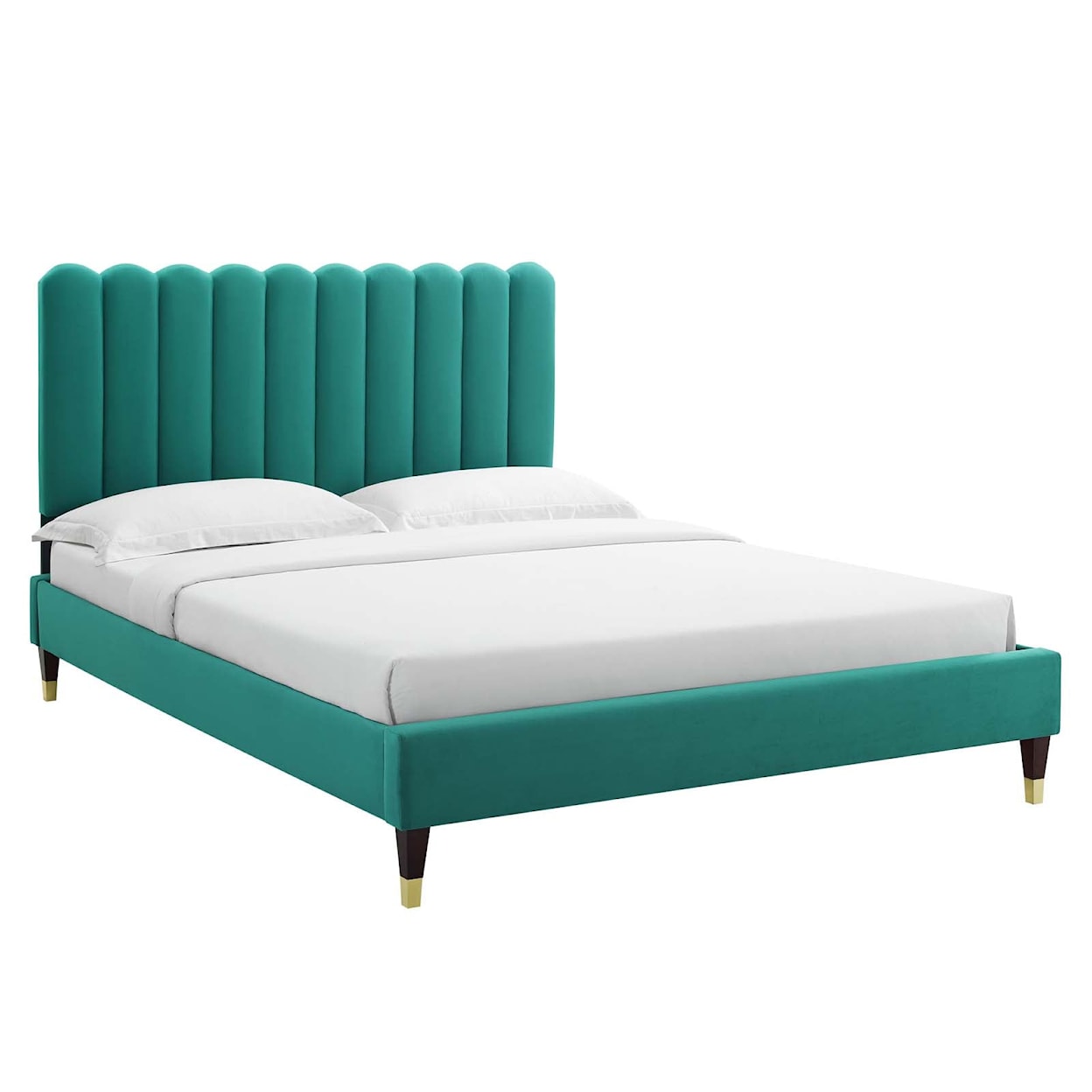 Modway Reagan Reagan Twin Velvet Platform Bed