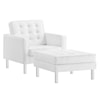 Modway Loft Armchair and Ottoman Set