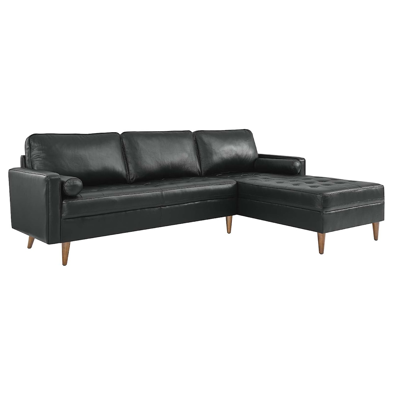 Modway Valour Valour 98" Leather Sectional Sofa