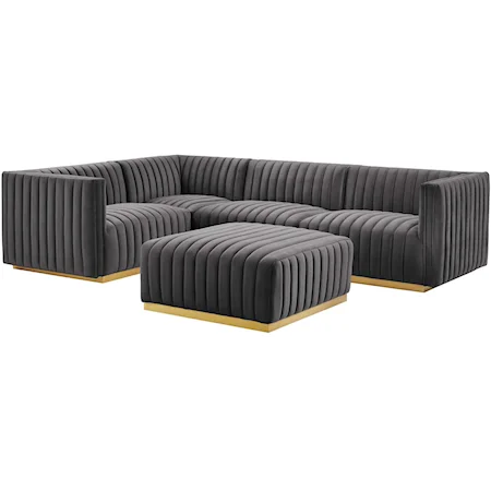 Velvet 5-Piece Sectional