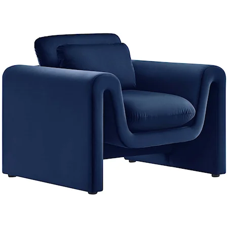 Waverly Performance Velvet Armchair