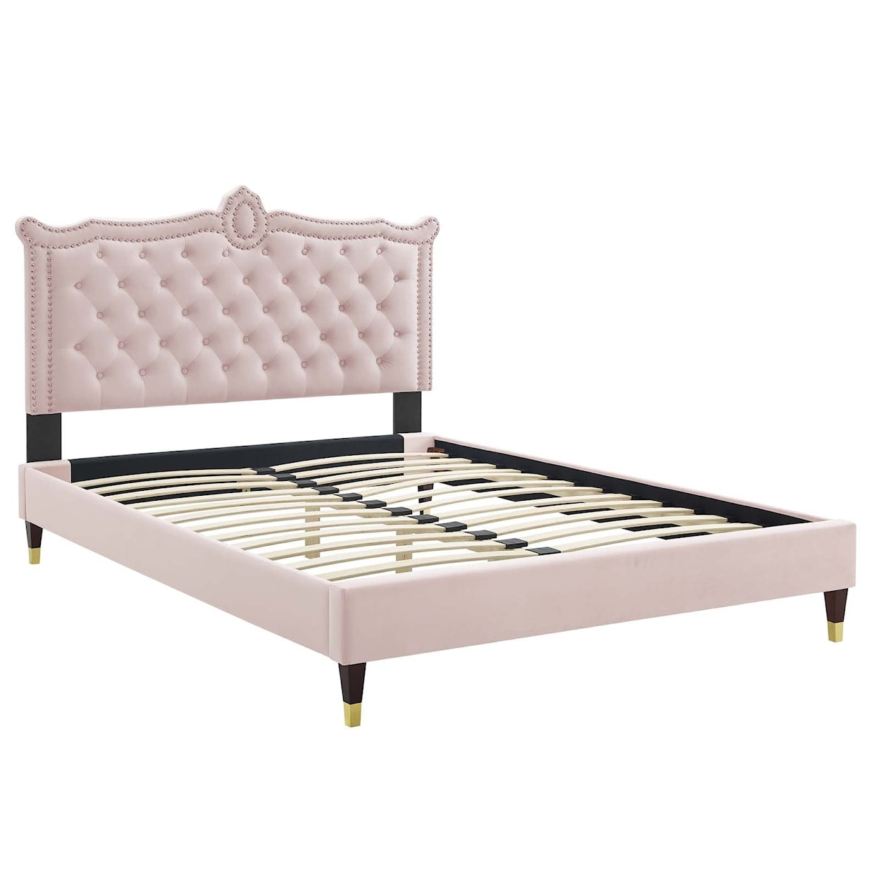 Modway Clara Clara Velvet Queen Platform Bed