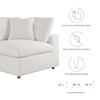 Modway Commix 5-Piece Armless Sectional Sofa