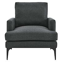 Contemporary Evermore Upholstered Fabric Armchair