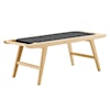 Modway Saoirse Saoirse 47" Wove Rope Wood Bench