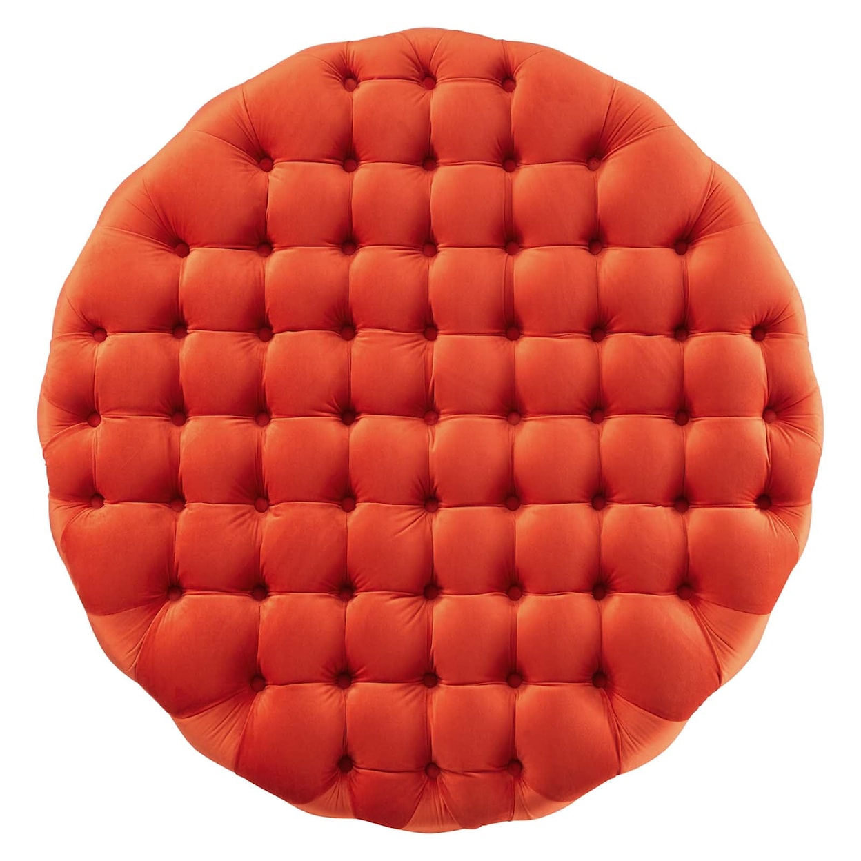 Modway Amour Amour Button Large Round Velvet Ottoman