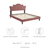 Modway Neena Neena Velvet Twin Bed