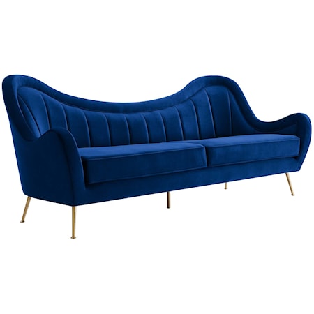 Cheshire Channel Velvet Sofa