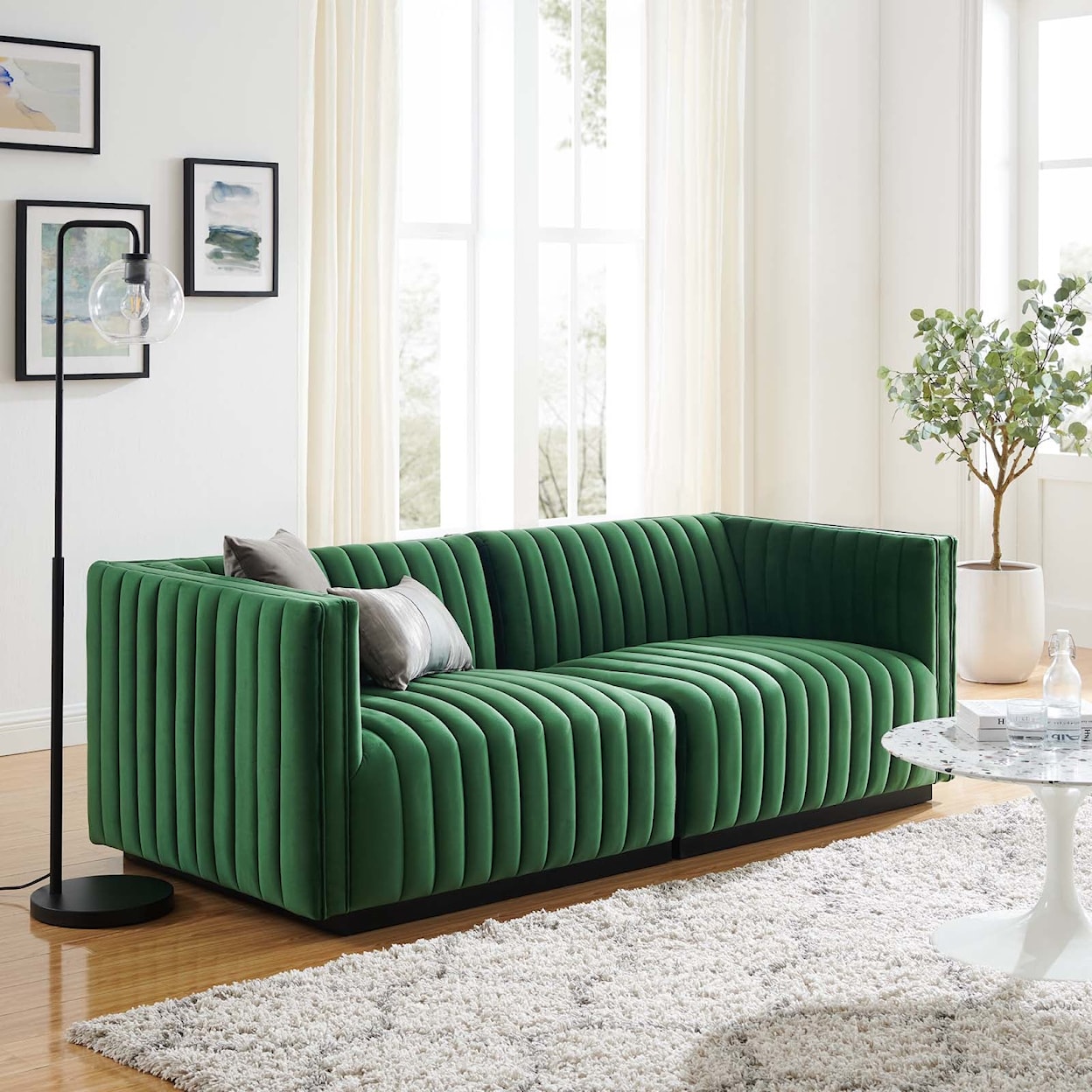 Modway Conjure Velvet Loveseat