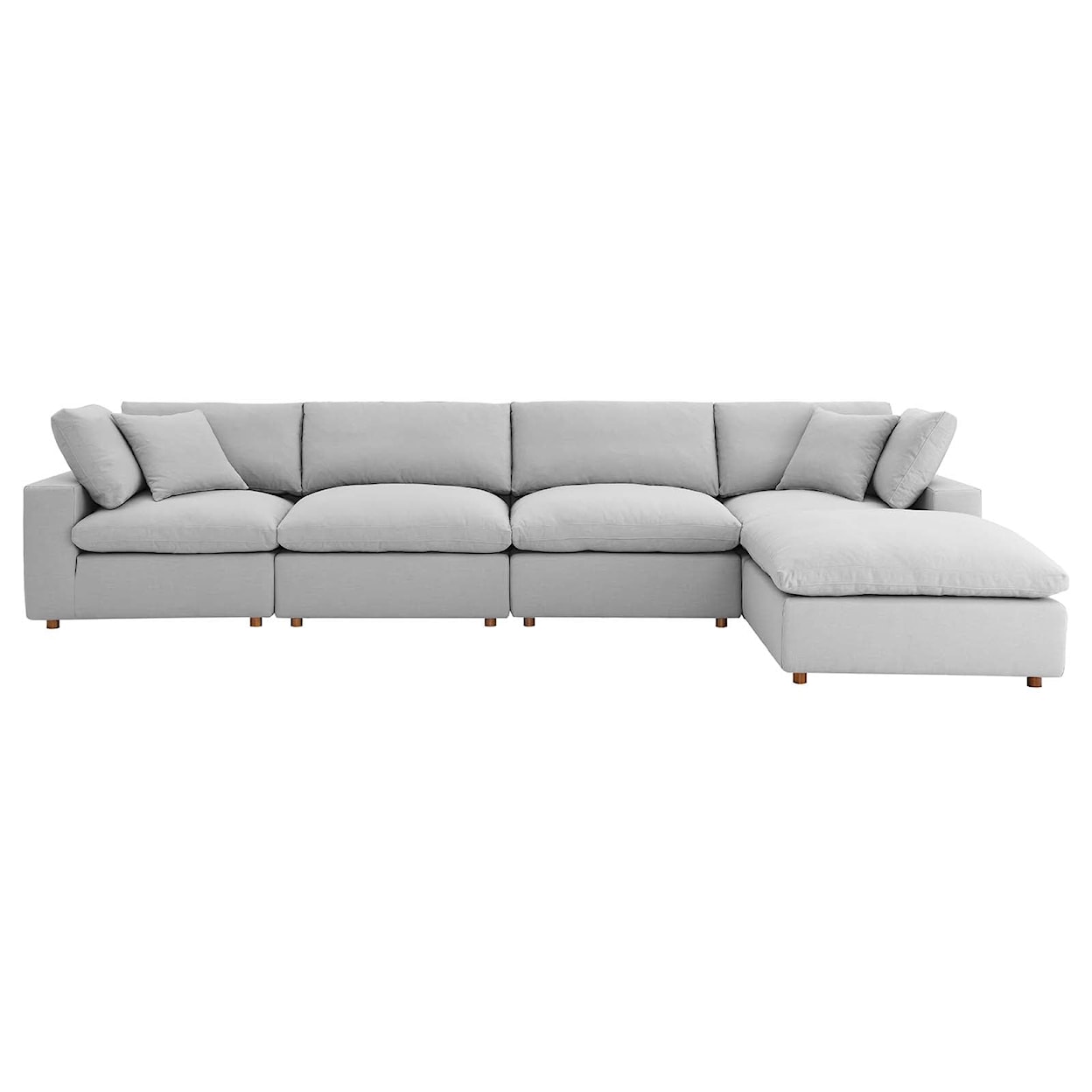 Modway Commix 5 Piece Sectional Sofa Set