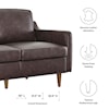 Modway Impart Impart Genuine Leather Loveseat