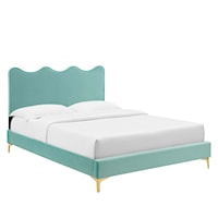 Current Performance Velvet King Platform Bed