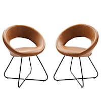Nouvelle Vegan Leather Dining Chair Set of 2