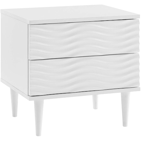 Wavelet 2-Drawer Nightstand