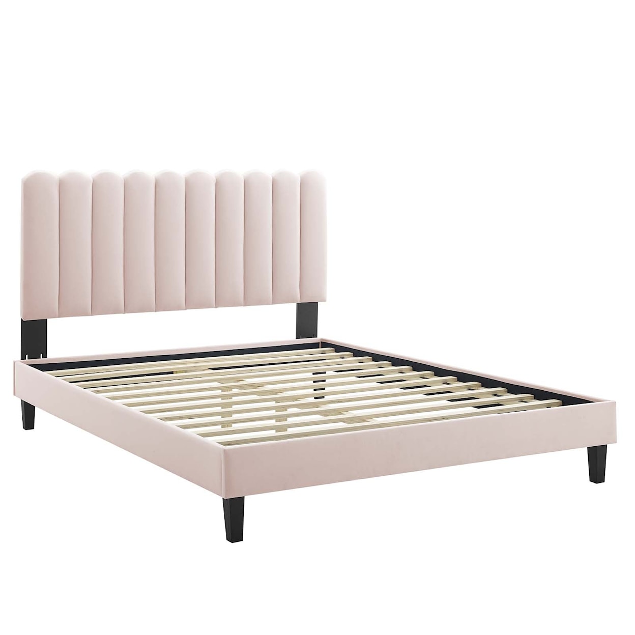 Modway Reagan Reagan King Velvet Platform Bed