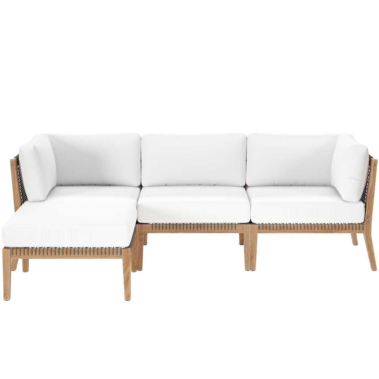 Modway Clearwater Outdoor Patio 4-Piece Sectional Sofa