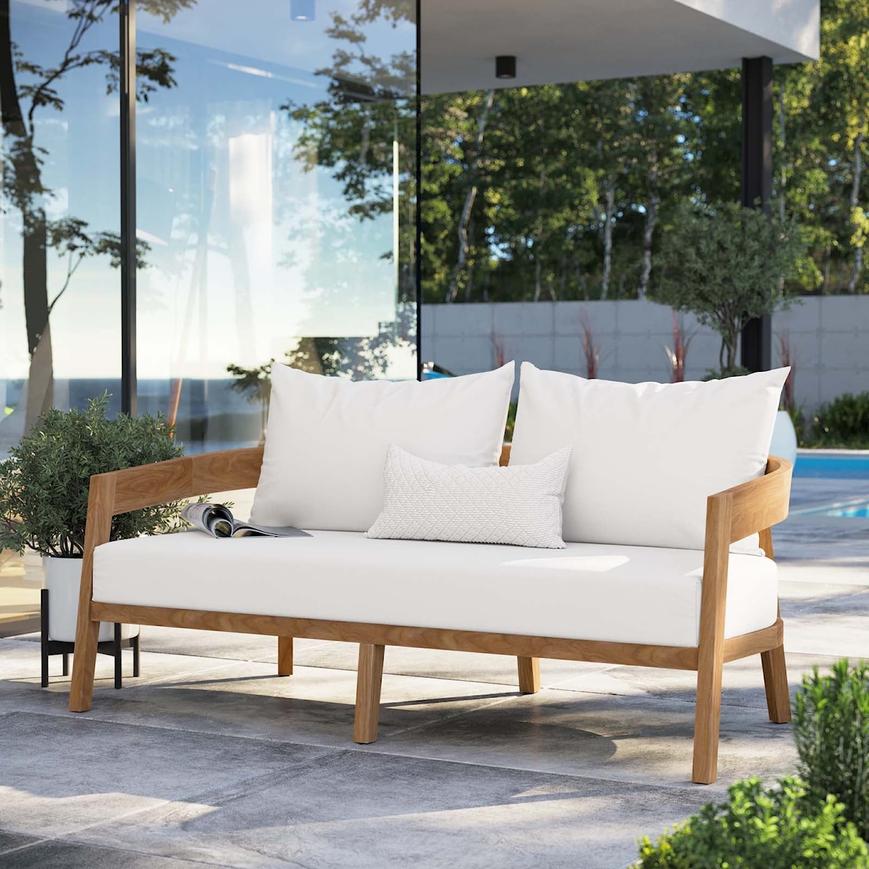 Modway Brisbane Patio Loveseat