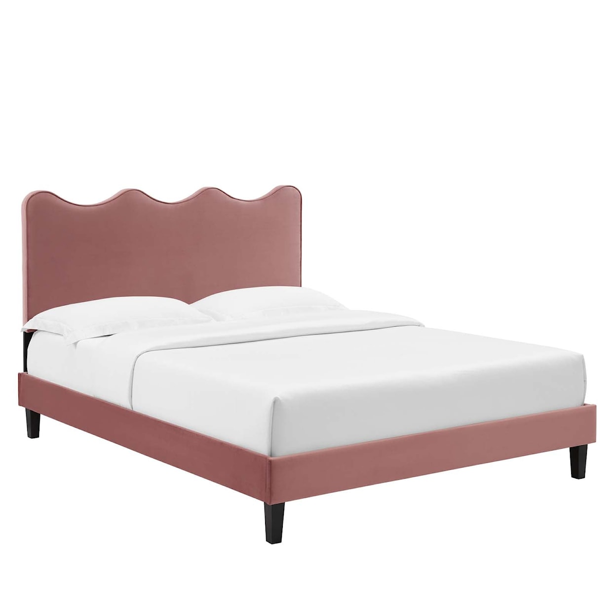 Modway Current Current Velvet Full Platform Bed