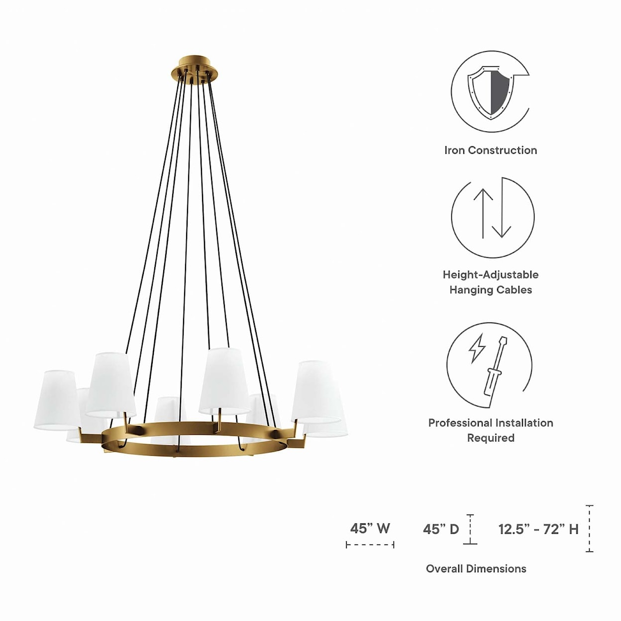 Modway Surround Surround 8-Light Chandelier