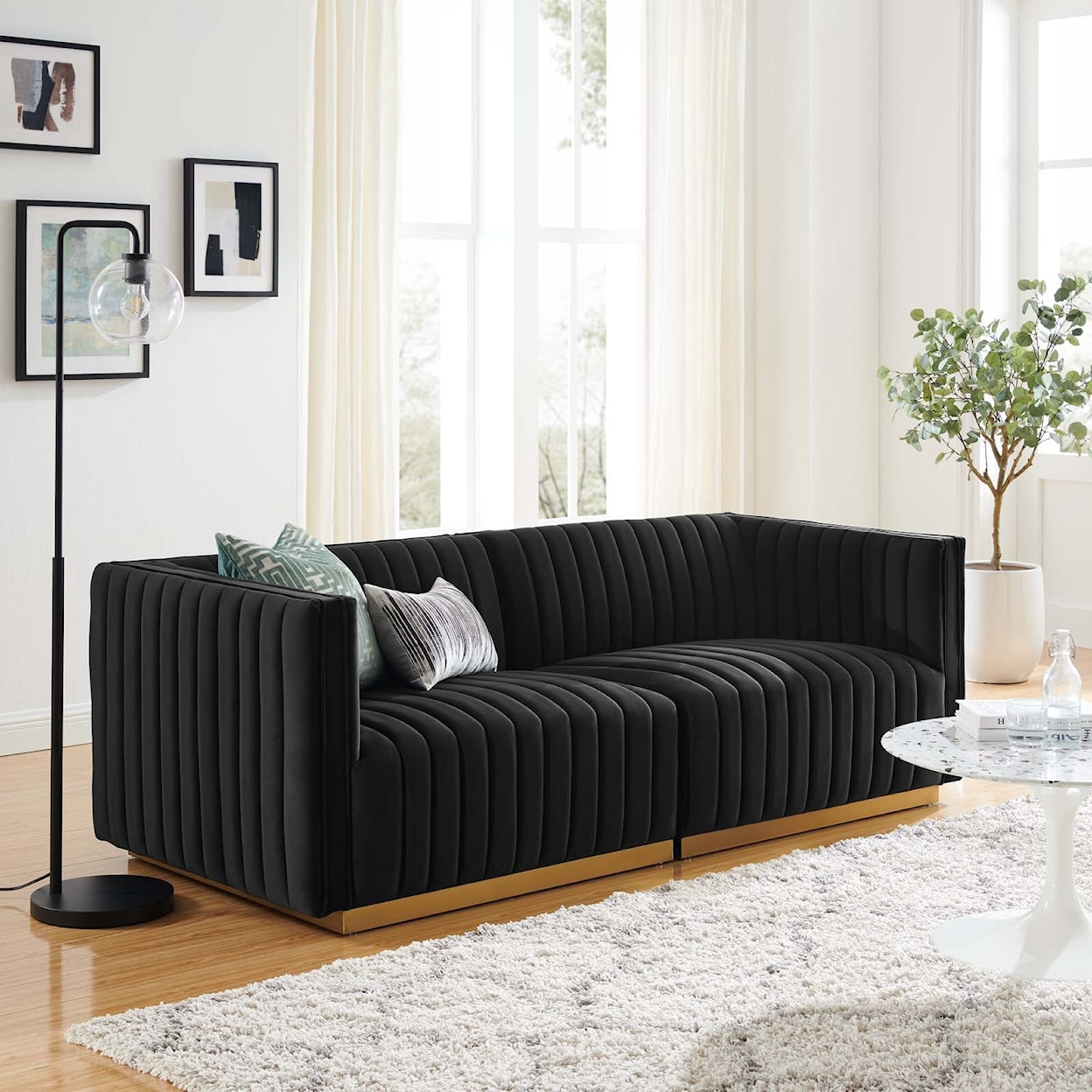 Modway Conjure Velvet Loveseat