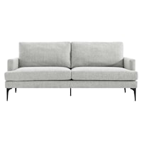 Contemporary Evermore Upholstered Fabric Three-Seater Sofa