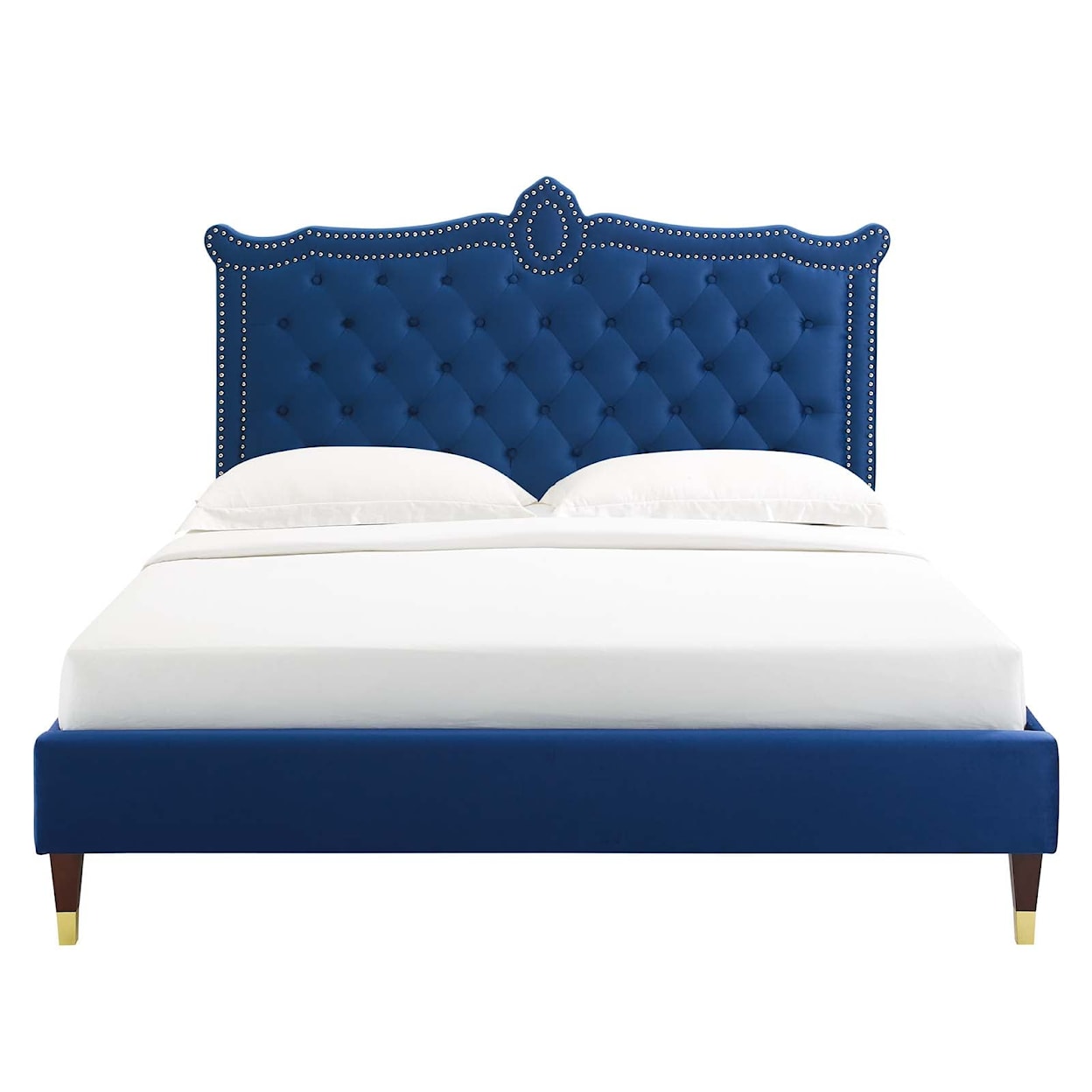 Modway Clara Clara Velvet Queen Platform Bed