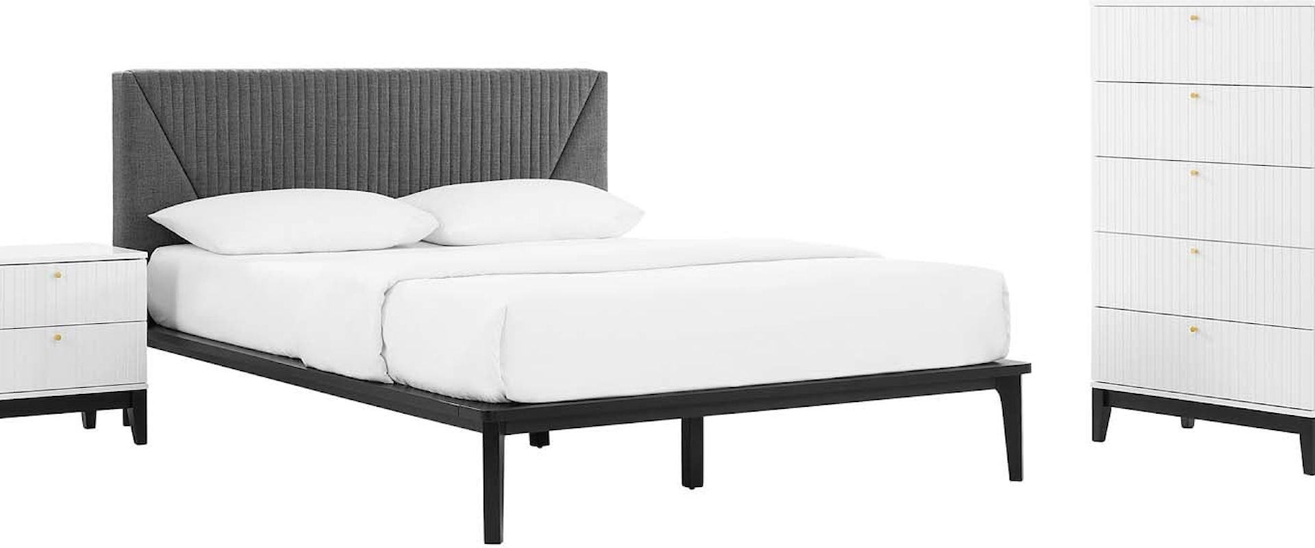 Dakota 3 Piece Upholstered Bedroom Set