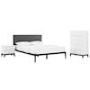 Modway Dakota Dakota 3 Piece Upholstered Bedroom Set