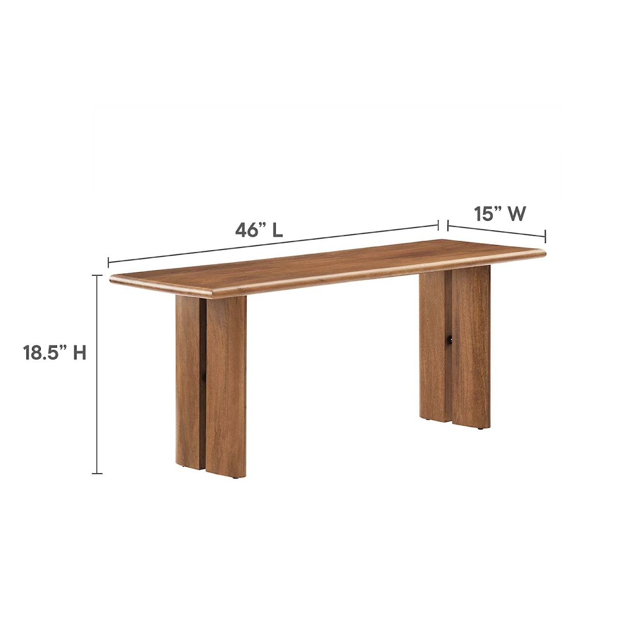 Modway Amistad Amistad 46" Wood Bench