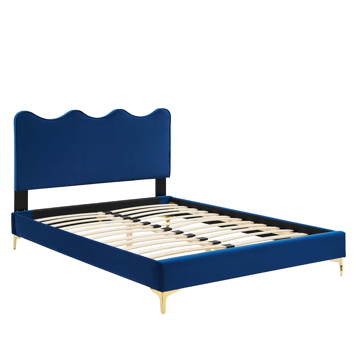 Modway Current Current Velvet King Platform Bed