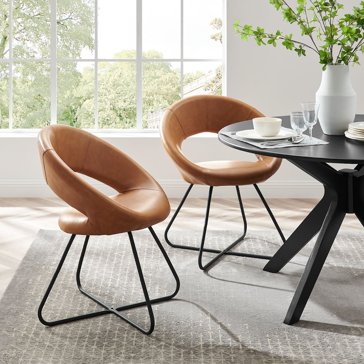 Modway Nouvelle Nouvelle Dining Chair Set of 2
