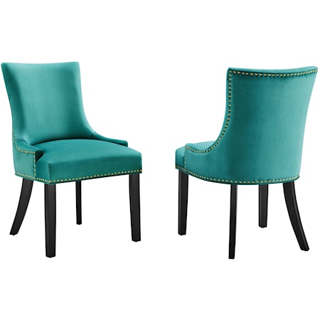 Marquis Velvet Dining Chairs - Set of 2