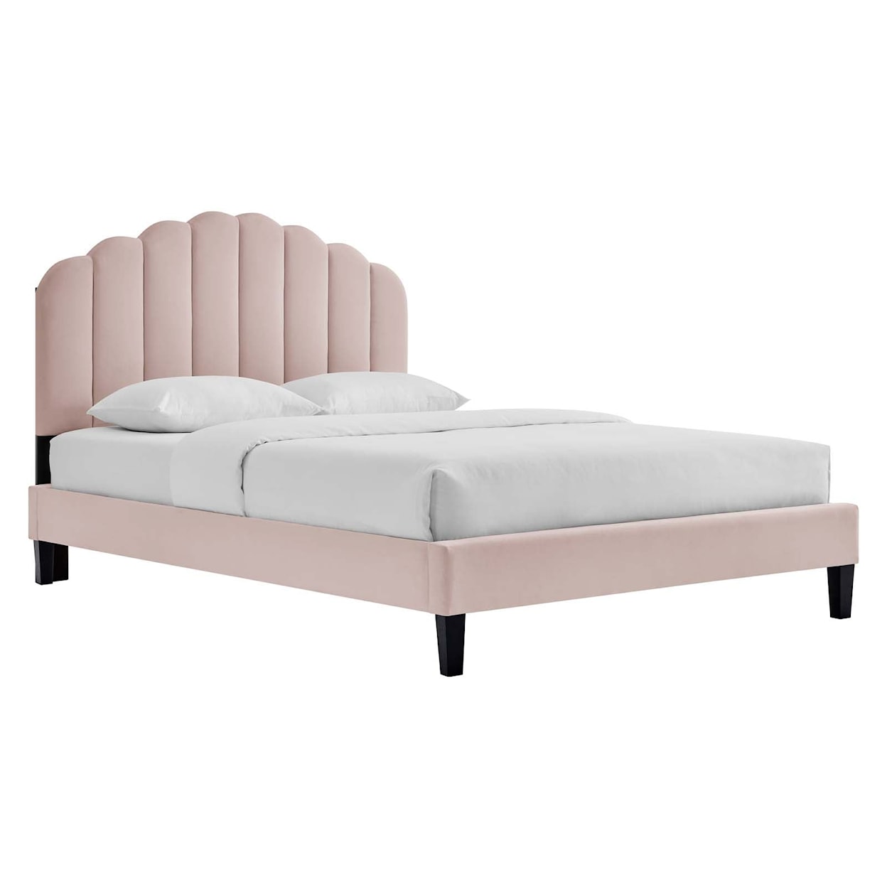 Modway Daisy Daisy Velvet King Platform Bed