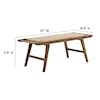 Modway Saoirse Saoirse 47" Wove Rope Wood Bench