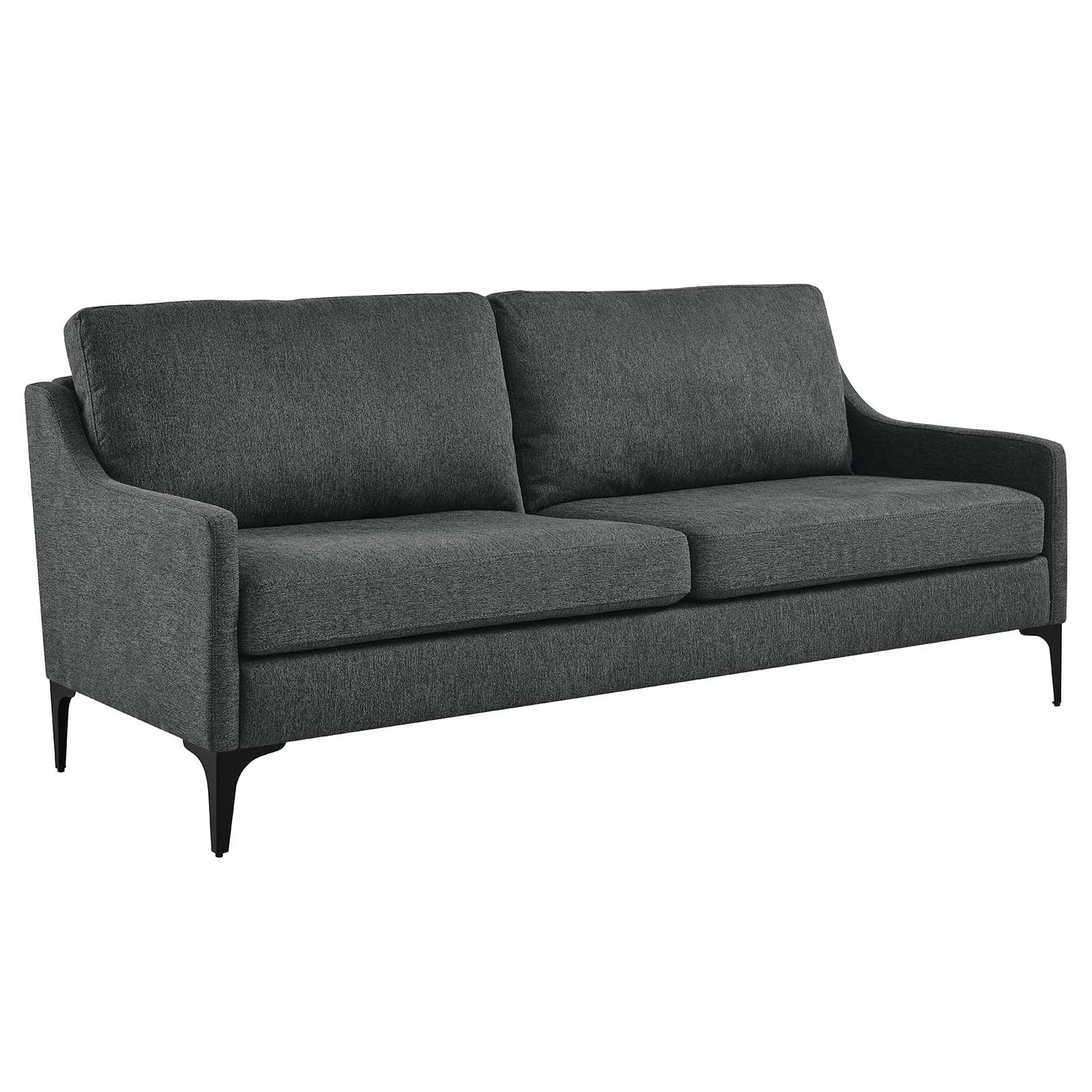 Modway Corland EEI-6019-CHA Corland Upholstered Fabric Sofa | Value ...