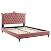 Modway Clara Clara Velvet Queen Platform Bed