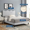 Modway Current Current Velvet King Platform Bed