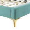 Modway Current Current Velvet Full Platform Bed