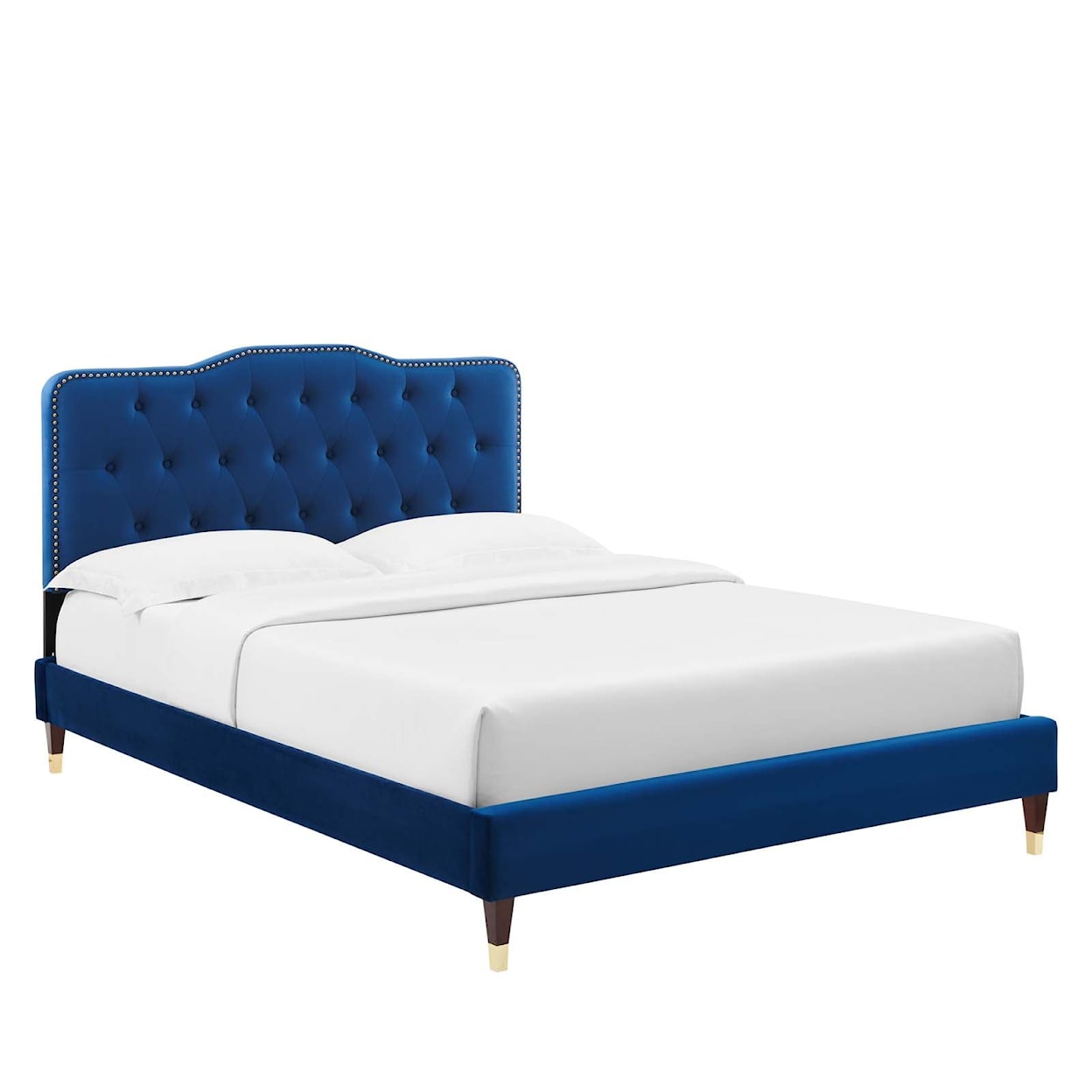 Modway Amber Amber Velvet Twin Platform Bed