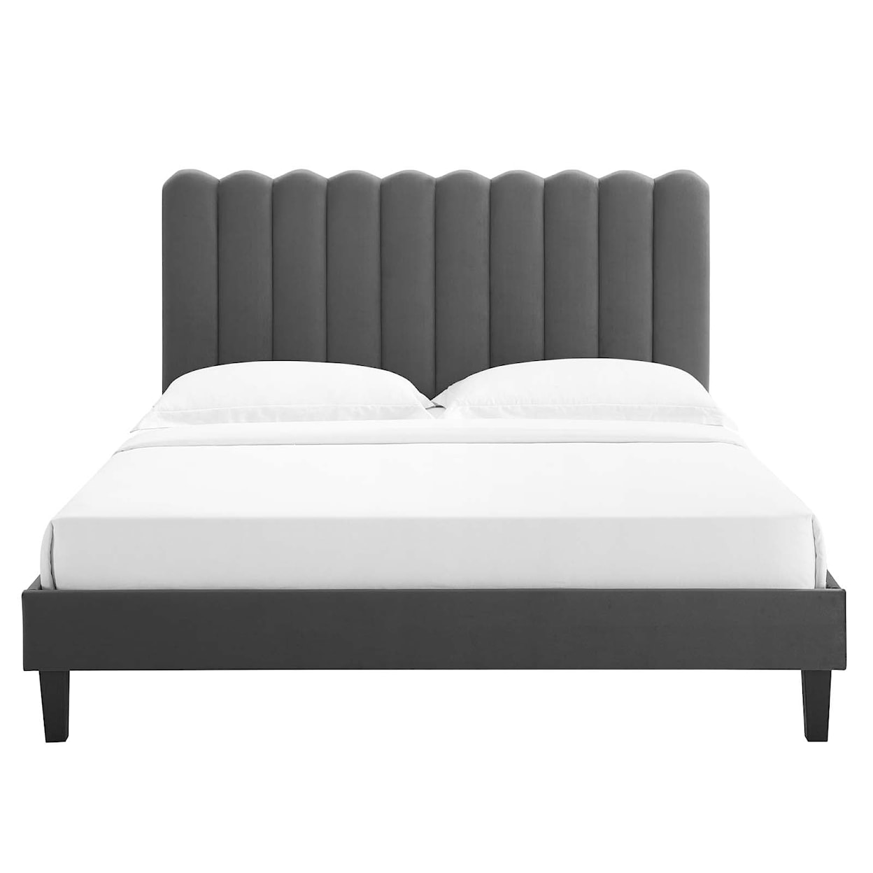 Modway Reagan Reagan Twin Velvet Platform Bed