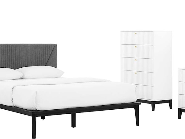 Dakota 5 Piece Upholstered Bedroom Set