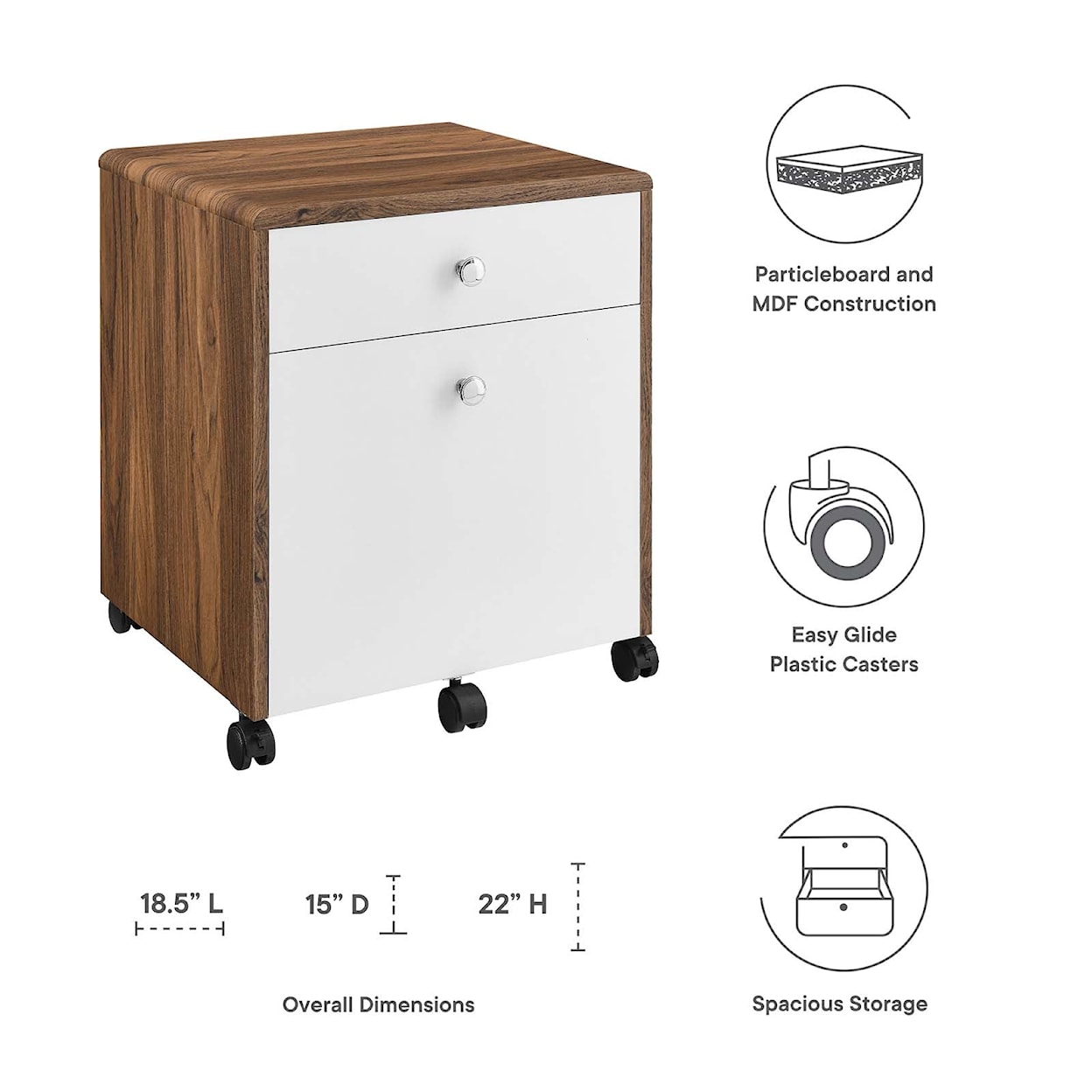 Modway Transmit Transmit  Wood File Cabinet