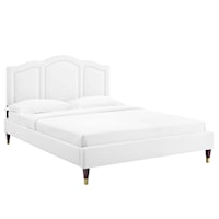 Emerson Performance Velvet Twin Platform Bed