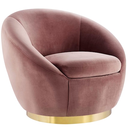 Buttercup Velvet Swivel Chair